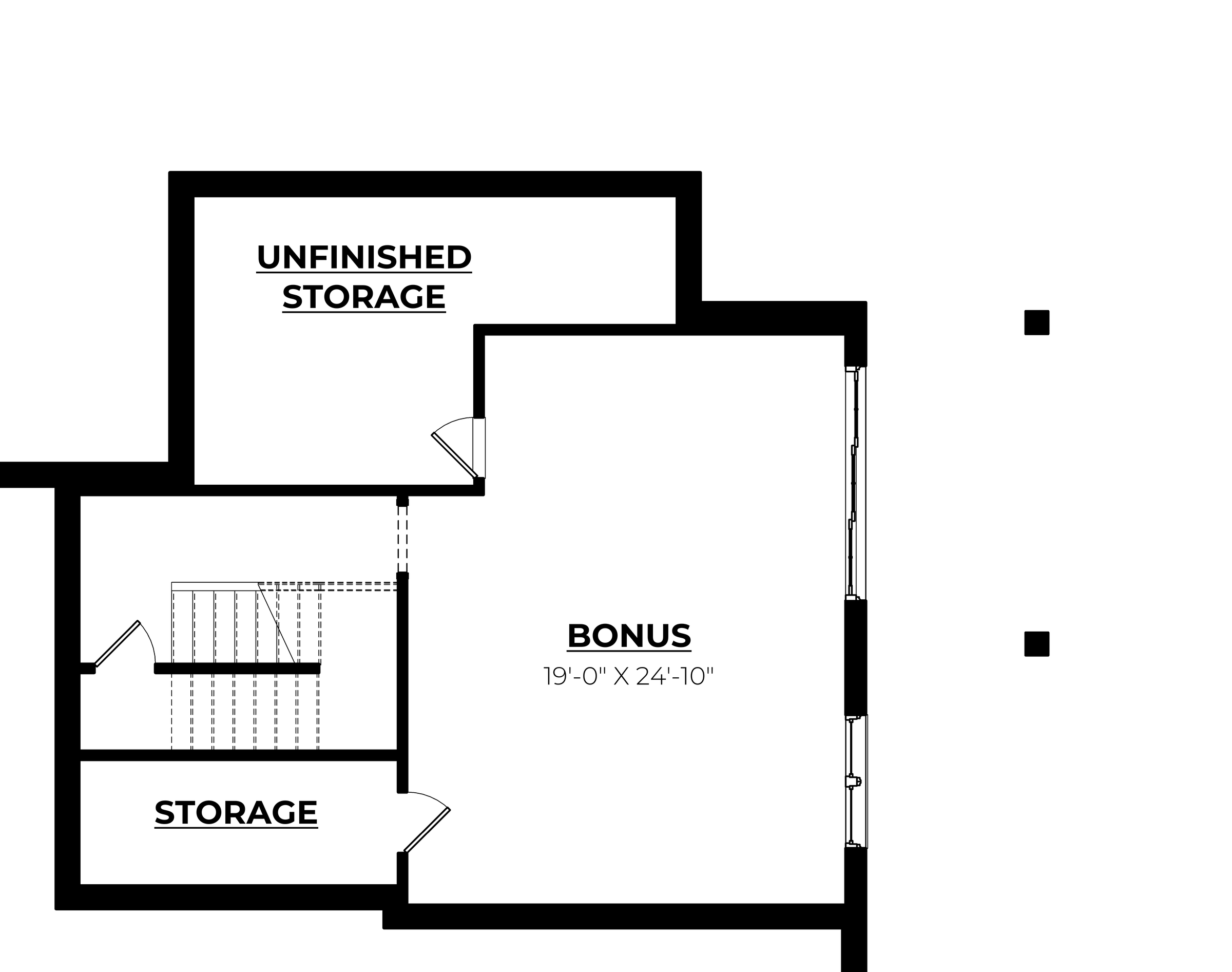 Cedar Basement floor plan