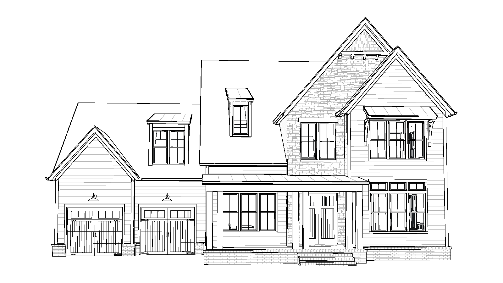 Camellia house plan, elevation drawing