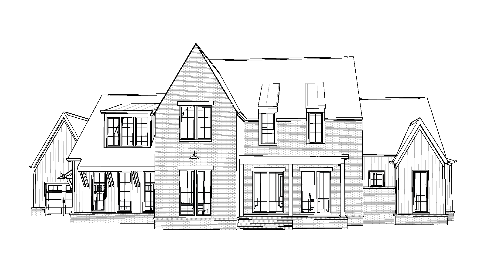 Dogwood house plan, elevation drawing